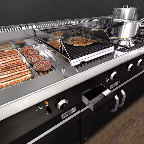 Cuisinière électrique commerciale d'équipement de cuisson d'acier inoxydable avec 2 plaques rondes