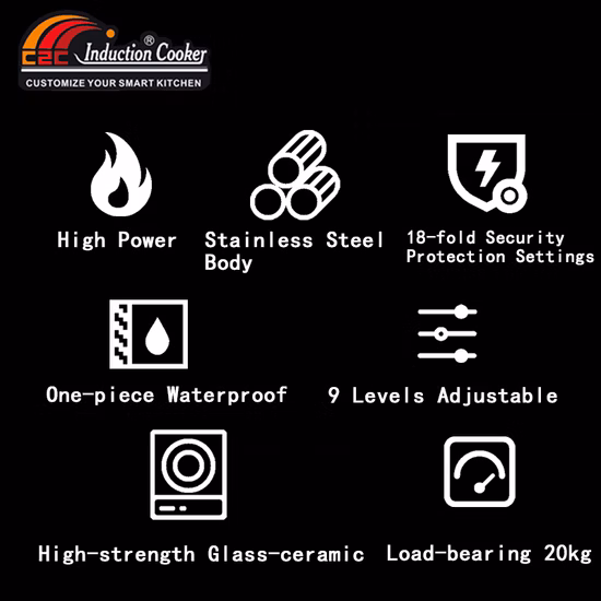 Restaurant professionnel P cuisinière électrique à induction industrielle