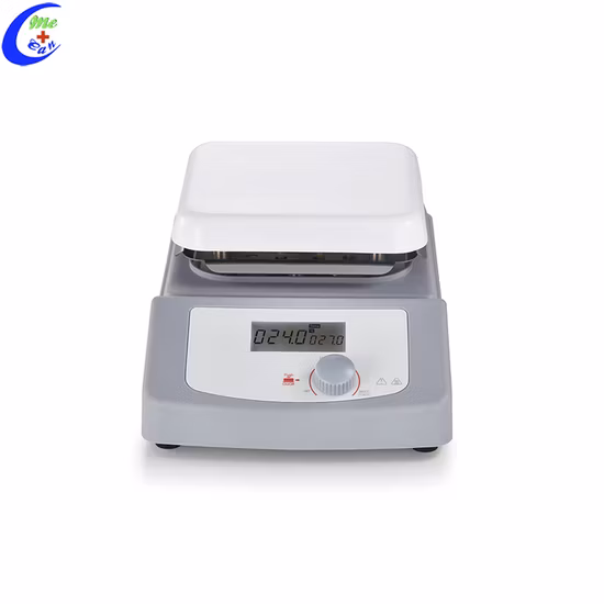 Plaque chauffante d'agitateur électrique portable de laboratoire